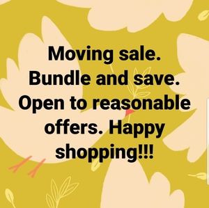 Moving sale